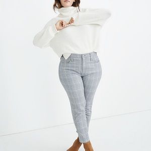 Madewell Stovepipe Jeans in Glen Plaid